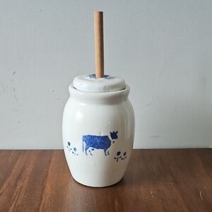 Vintage Small Decorative Cow Butter Churn USA